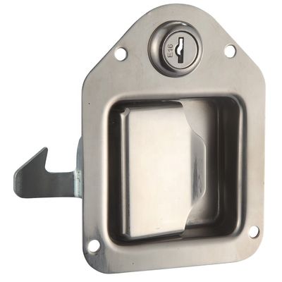 RV Trailer Truck Paddle Slam Latch Key Flush Stainless Steel Handle Lock