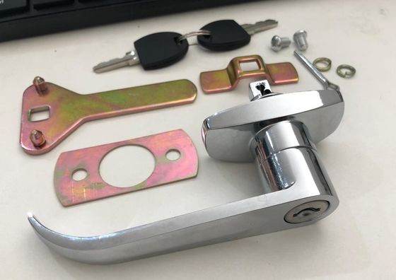 Bright Chrome Plated Garage Door Handle Lock Die Casting ISO Certificcate